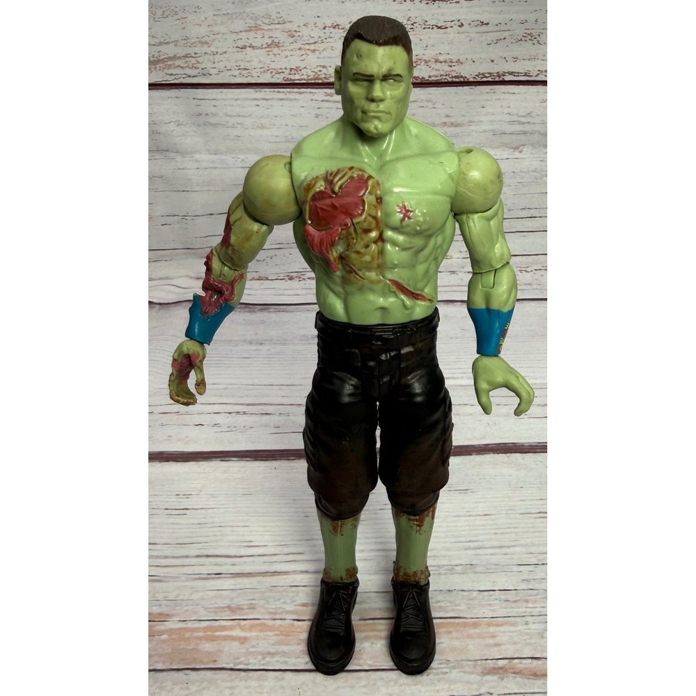 WWE WWF John Cena Zombies Monsters Action Figure 2013 Series 1 Mattel 7"